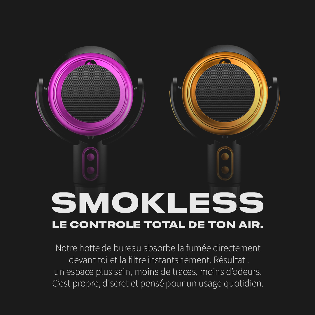 Boîte Smokless Purify Purple – purificateur anti-fumée violet portable